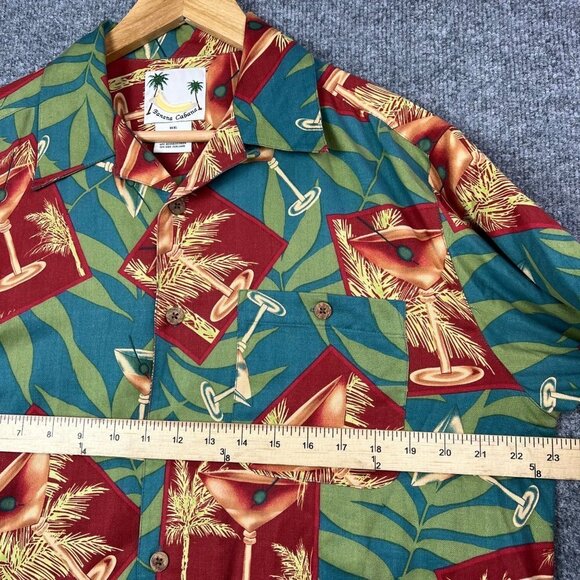 Banana Cabana Hawaiian Shirt 100% Silk Mens Size M Multicolor Floral - Picture 4 of 6